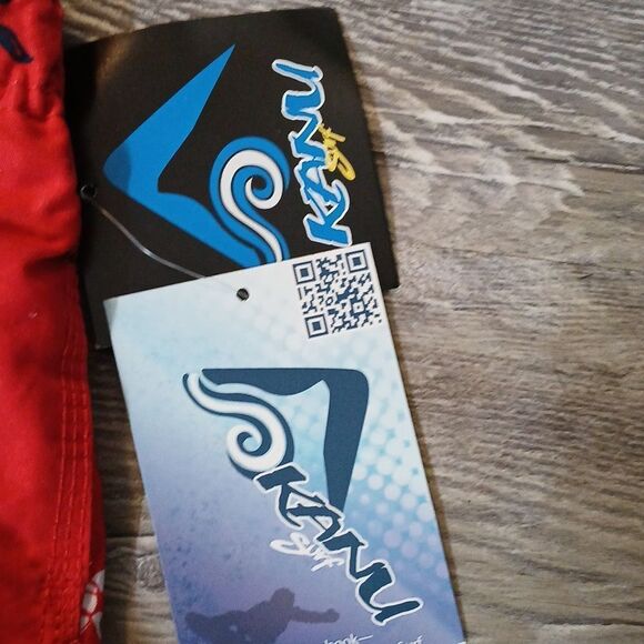 Kanu surf boys red swim trunks with turtles Sz 2T NWT - Picture 3 of 6